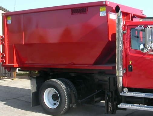 Red Color Container in a Truck