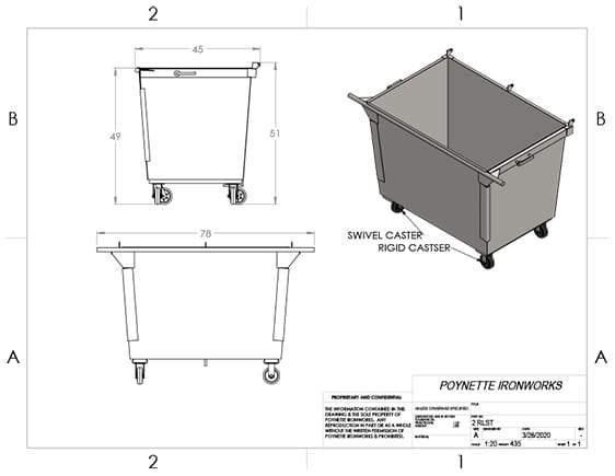 2yd Rear Load Stackable